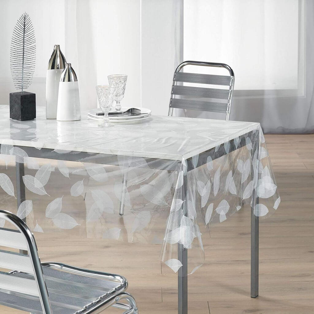 Nappe Plastique Transparente, Nappe Transparente Rectangulaire 0,13 mm,  Film de Protection pour Table en PVC Protecteur de Table Lavable, Nappe  Transparente au Mètre Réutilisable (240 x 140cm) : : Cuisine et  Maison