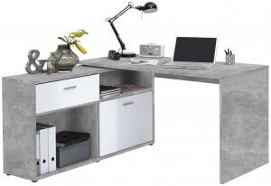 bureau modulable gris