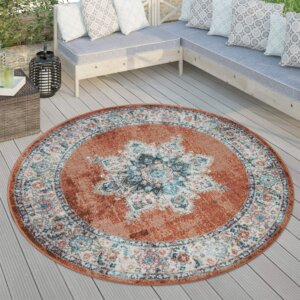 tapis rond vintage