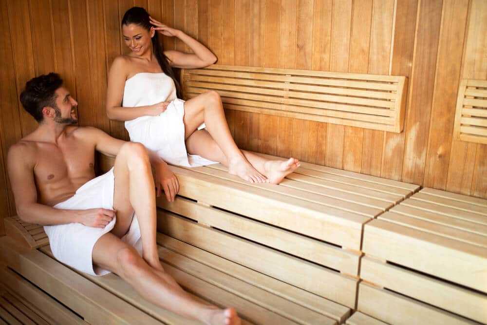 couple sauna