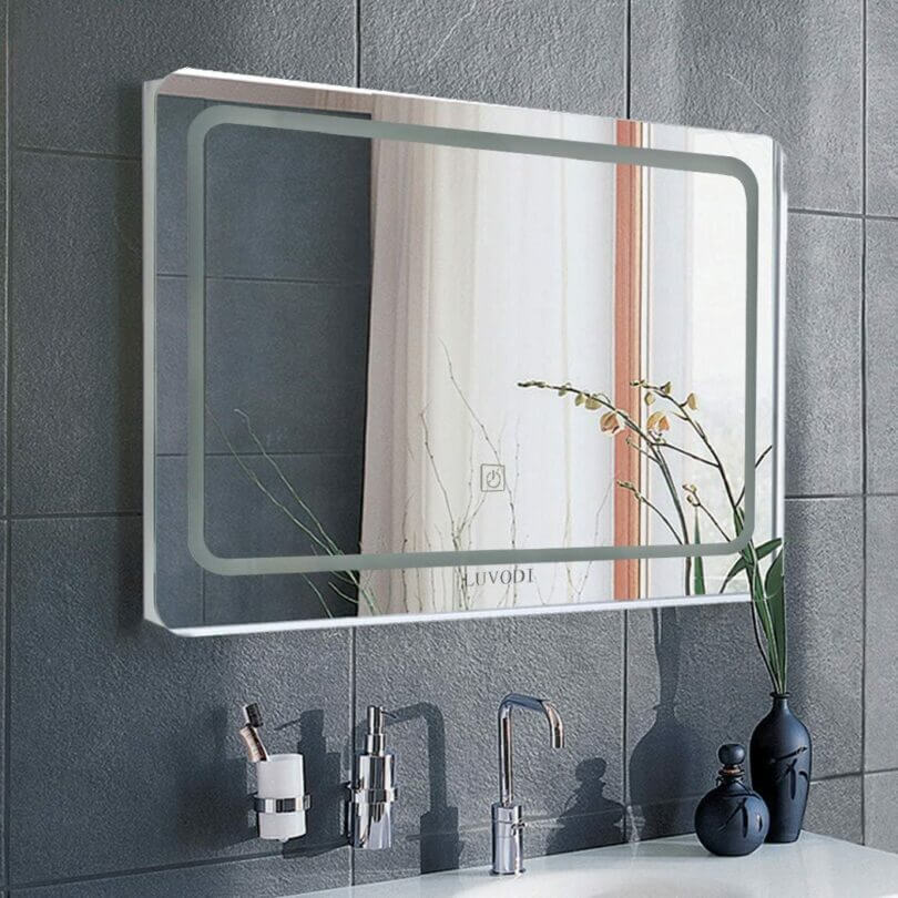 Miroir Salle De Bain Baikal 60x80cm - Sans Cadre - Verre 5mm