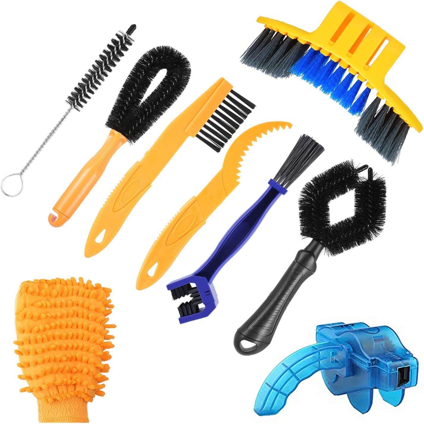 Brosse Chaîne Moto Kit De Brosse De Nettoyage Par MMOBIEL – 4 Pièces Brosses De Nettoyage - Nettoyeur