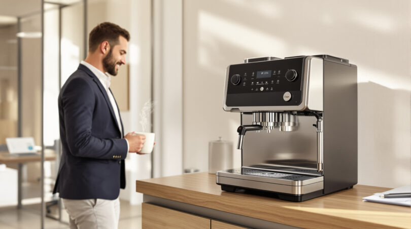 découvrez la meilleure machine à café professionnelle pour équiper votre bureau et offrir à vos collaborateurs un café de qualité, alliant performance et design.