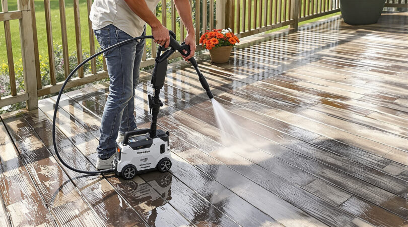découvrez le nettoyeur haute pression sans fil, la solution parfaite pour nettoyer vos terrasses sans accès à une prise électrique. puissant, pratique et facile à utiliser, il vous offre une liberté totale pour un extérieur impeccable.