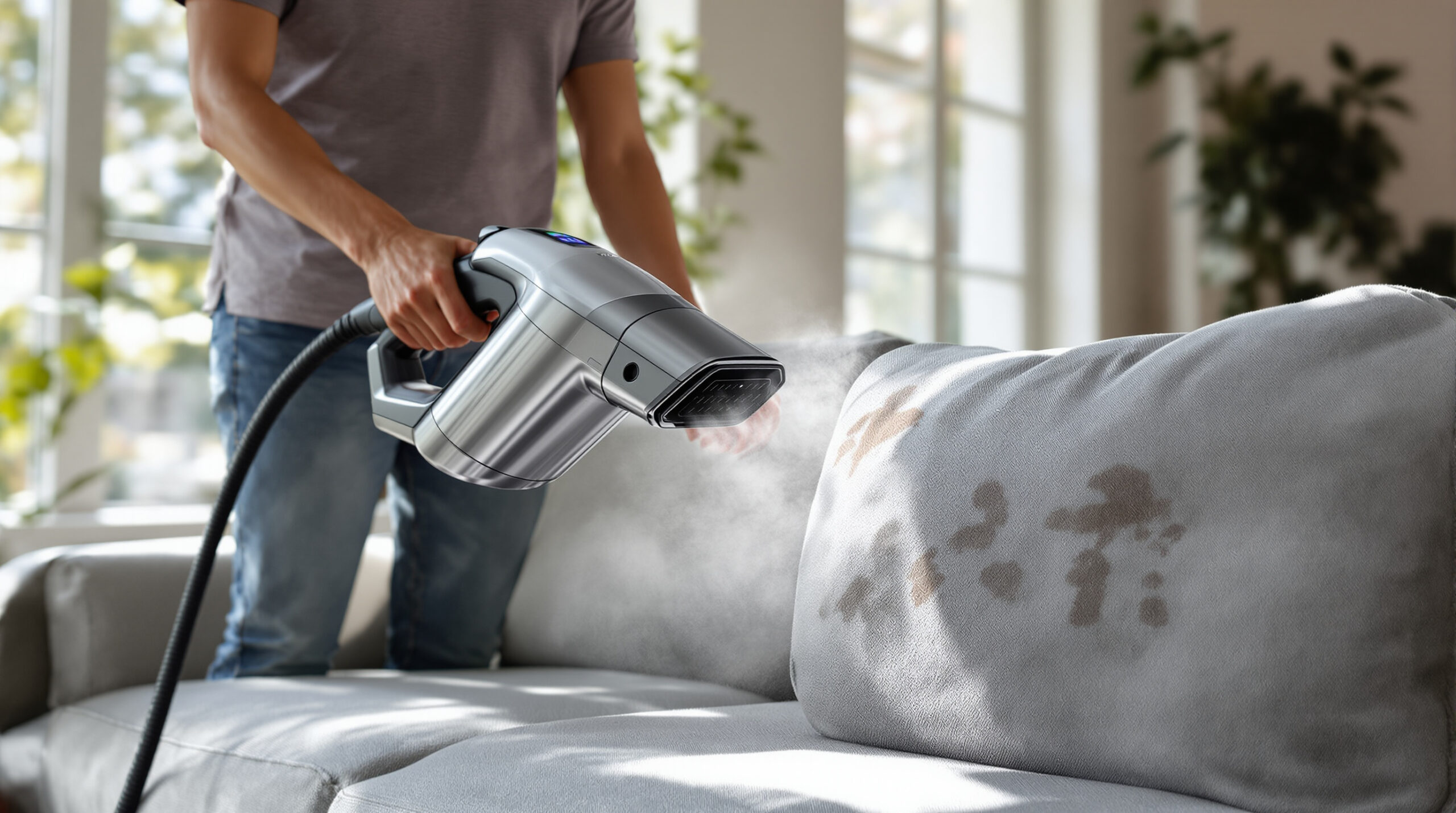 TVD Nettoyeur à Vapeur Avec Câble D'alientation Extra Long De 5 Pour