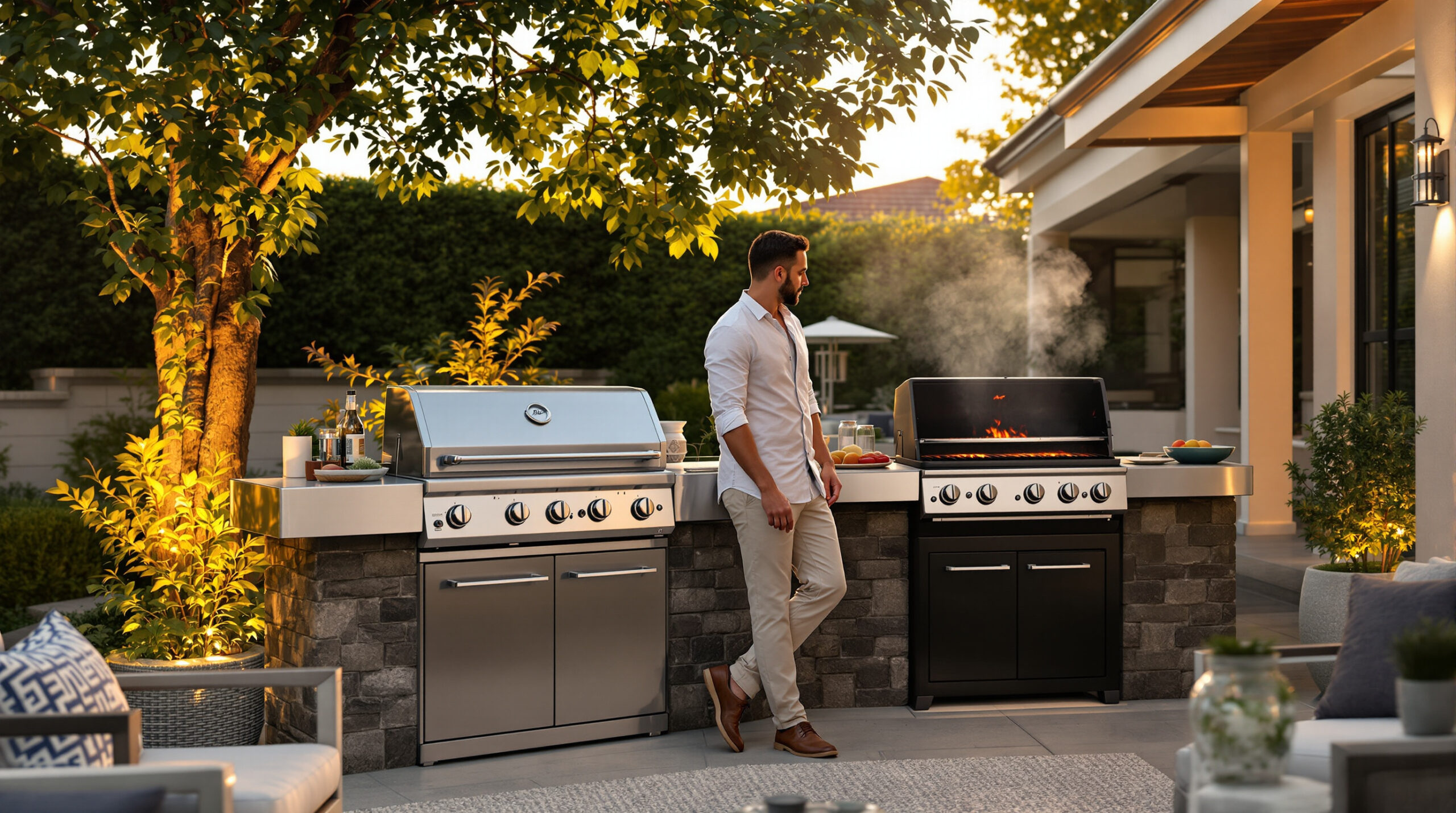 Barbecue Haut de Gamme Durabilité au Gaz ou au Charbon — free download