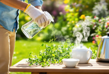 découvrez l'efficacité et la sécurité du désherbant naturel puissant à base de vinaigre, sel et eau chaude. apprenez comment l'utiliser correctement pour un jardin sain sans risques.