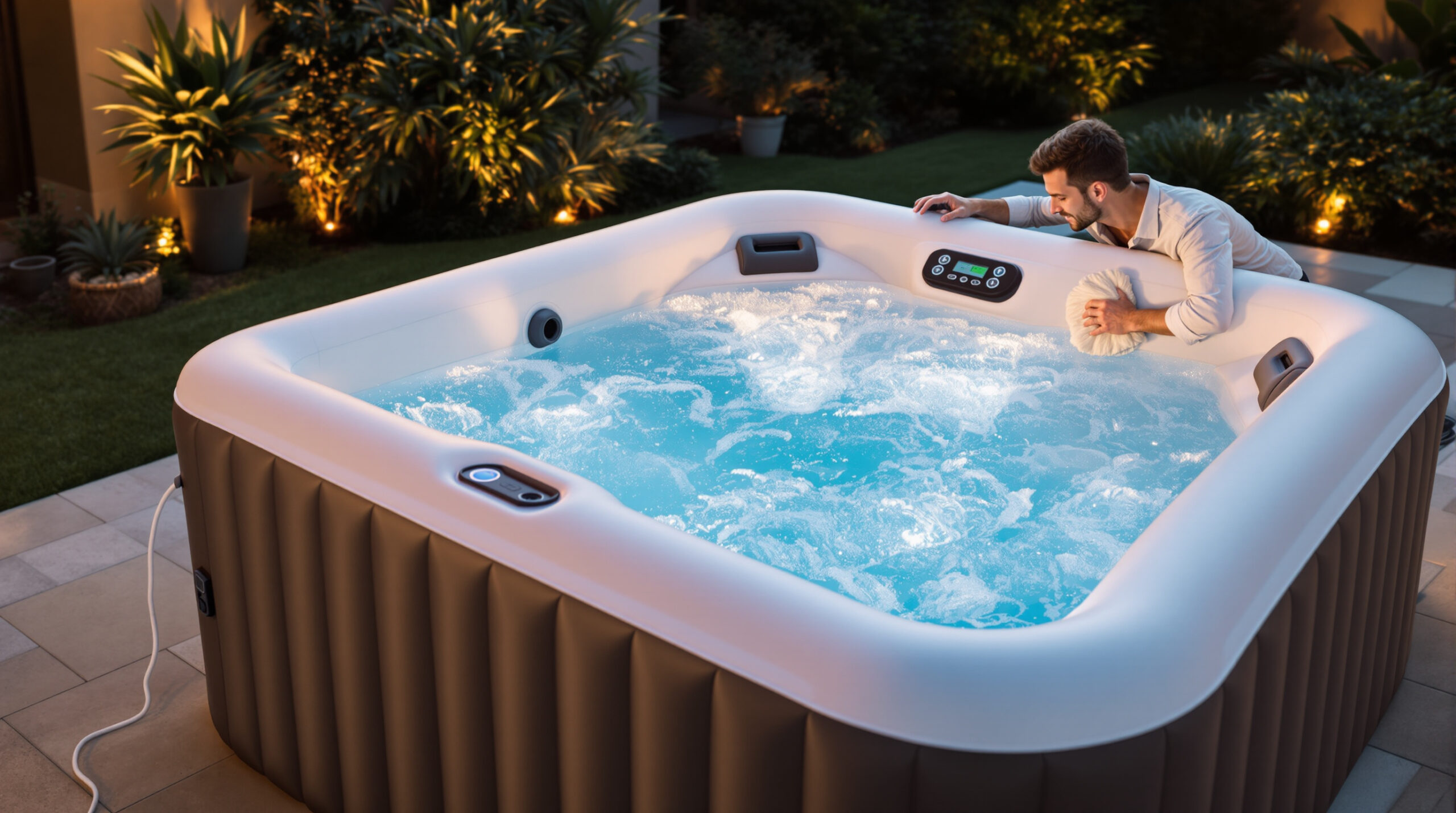 Spa Gonflable 4 Places Guide d'Installation, Entretien & Énergie — free download