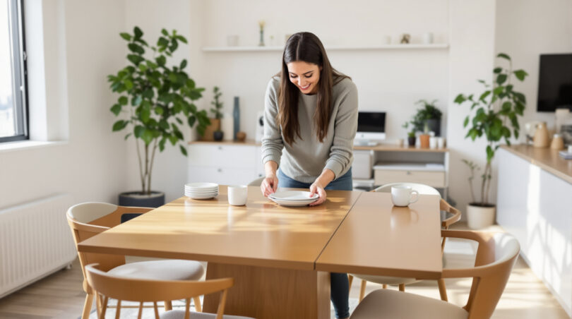 découvrez la table à manger extensible, l'astuce idéale pour accueillir vos invités même dans un petit séjour. pratique, design et modulable, elle optimise votre espace sans compromis sur le style.