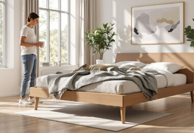 découvrez notre sélection de cadres de lit en bois et en métal alliant solidité et style pour sublimer votre chambre avec élégance et durabilité.