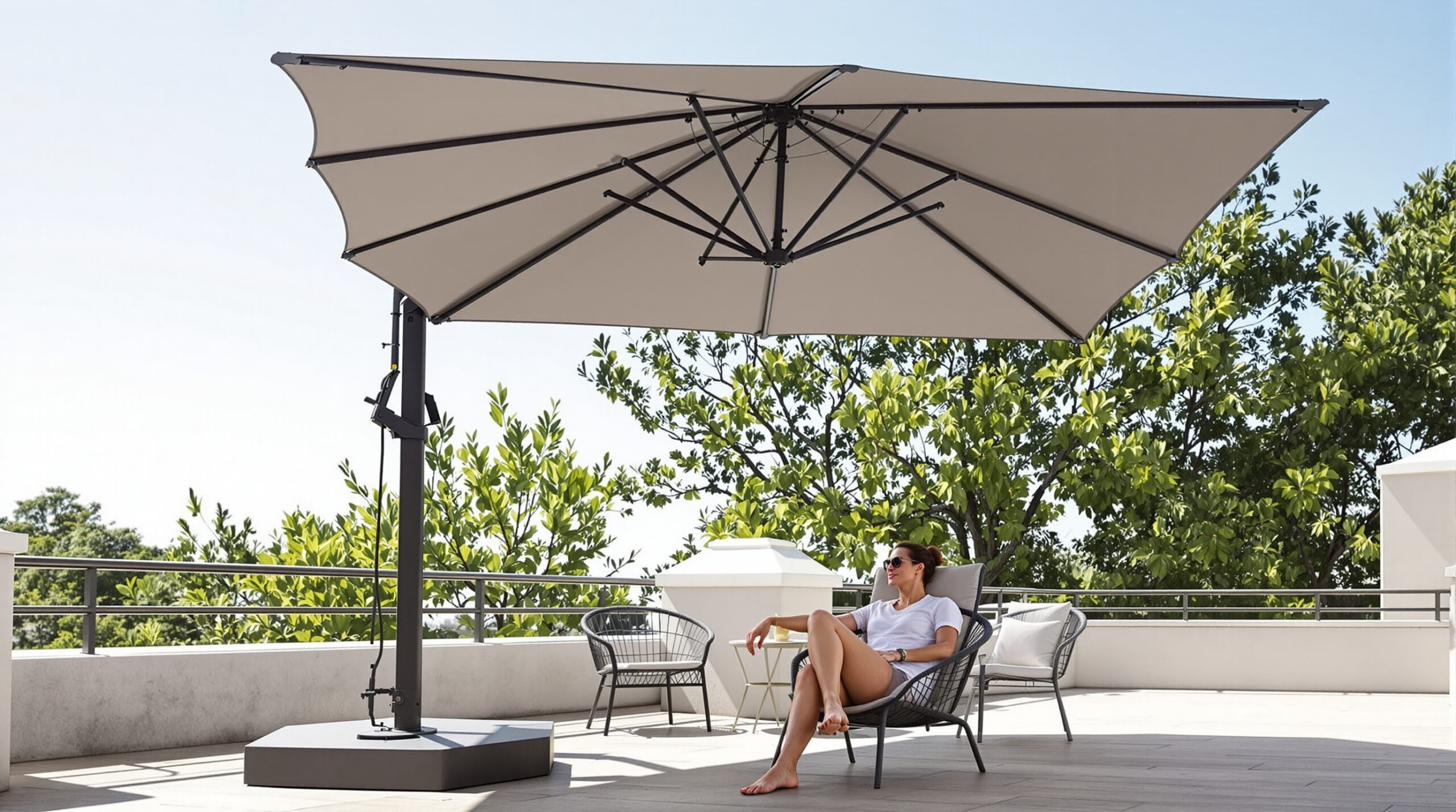 Parasol Resistant Au Vent Castorama